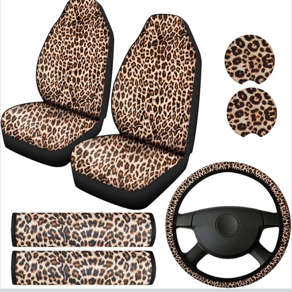 Unlisted Accessories - Unlisted Leopard Print Car Seat Cover Set